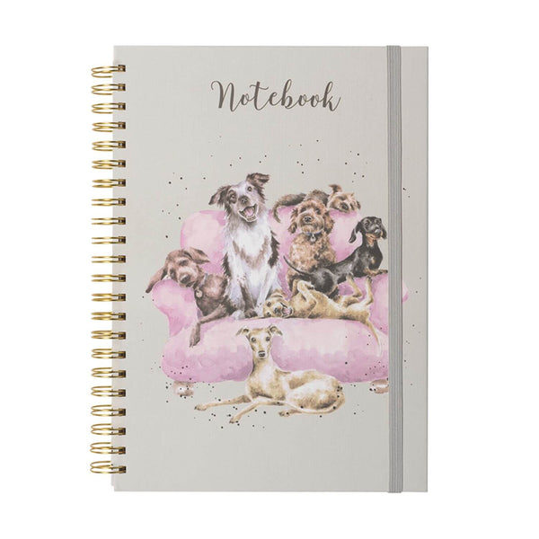 Wrendale Designs by Hannah Dale A4 Notebook - Movie Night - Dogs