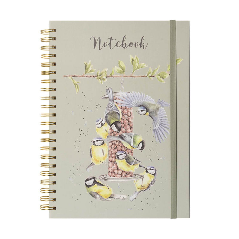 Wrendale Designs by Hannah Dale A4 Notebook - Bon Appetit - Blue Tits