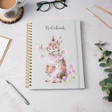 Wrendale Designs by Hannah Dale A4 Notebook - Head Clover Heels - Rabbit