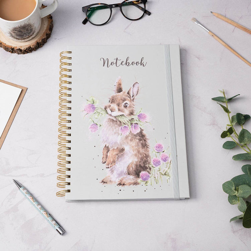 Wrendale Designs by Hannah Dale A4 Notebook - Head Clover Heels - Rabbit