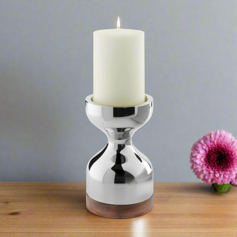 Robert Welch Limbrey Mirror Polished 18|10 Stainless Steel Candlestick - Large