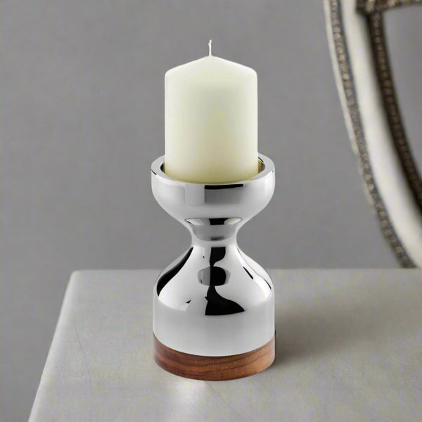 Robert Welch Limbrey Mirror Polished 18|10 Stainless Steel Candlestick - Medium