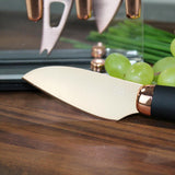 Taylor's Eye Witness Brooklyn Cheese Slate Board & Knife Set - Rose Gold