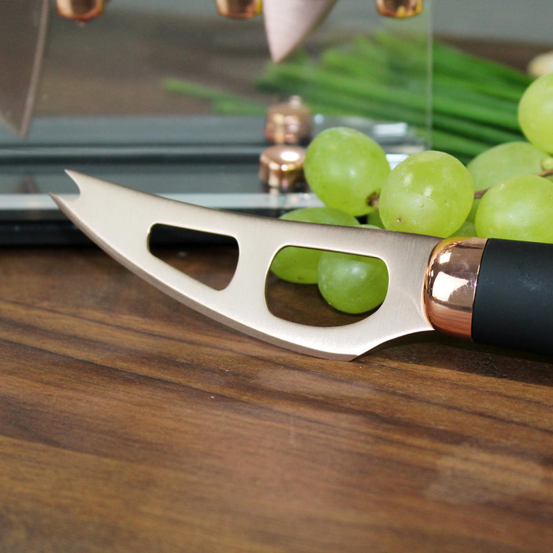 Taylor's Eye Witness Brooklyn Cheese Slate Board & Knife Set - Rose Gold