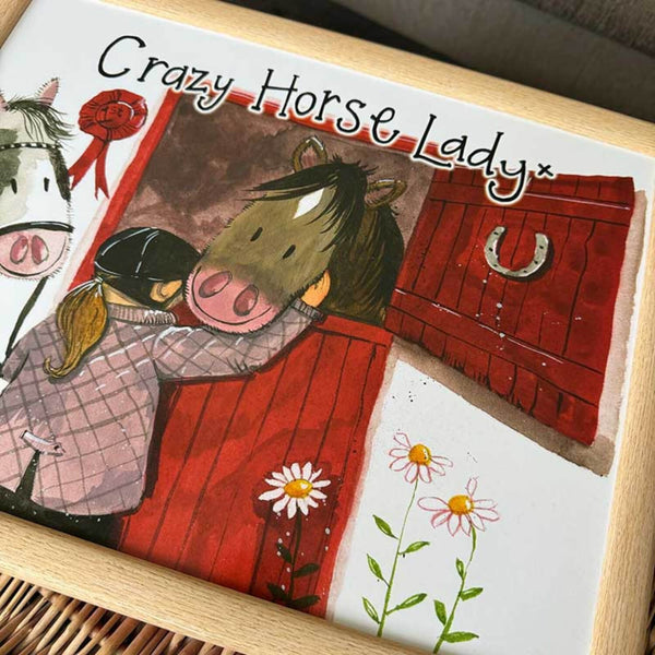 Alex Clark Lap Tray - Crazy Horse Lady