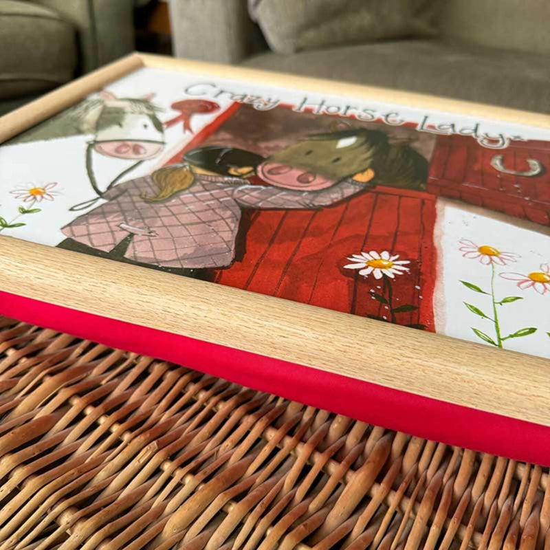 Alex Clark Lap Tray - Crazy Horse Lady