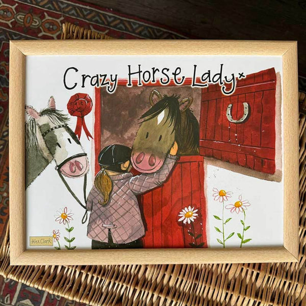 Alex Clark Lap Tray - Crazy Horse Lady