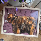Alex Clark Lap Tray - Highland Cow