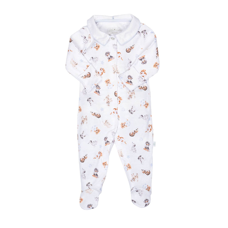 Wrendale Designs Little Paws Printed Babygrow - 0-3 Months