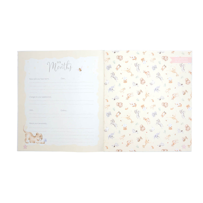 Wrendale Designs by Hannah Dale Little Wren Baby Record Book