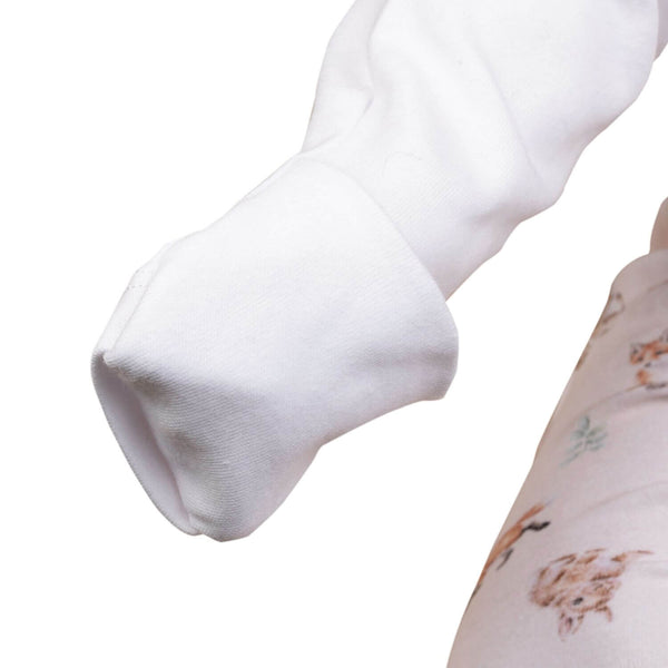Wrendale Designs Lttle Wren Little Forest Placement Printed Babygrow - 3-6 Months