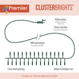 Premier ClusterBrights 12.4 Metre 960 LED Multi Action Lights - Red And Warm White