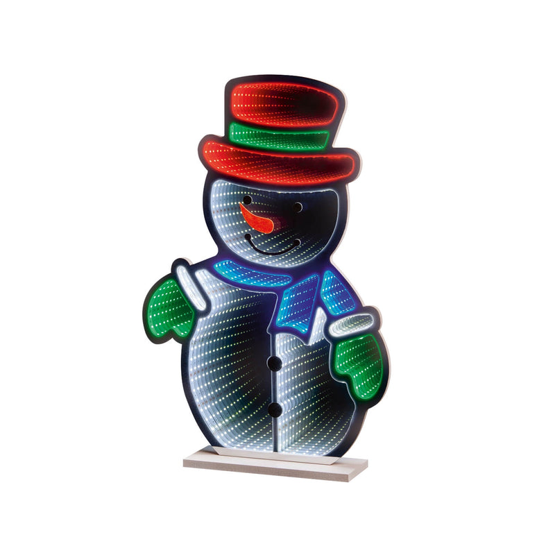 Premier 60cm LED Infinity Mirror - Snowman