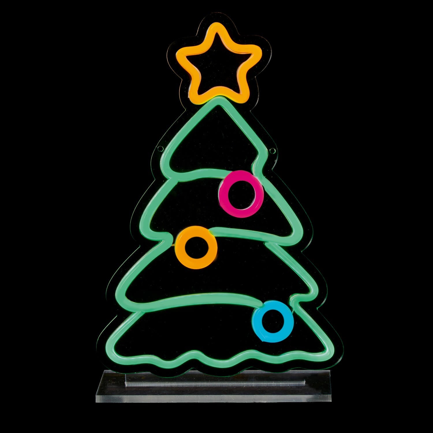 Buy Premier | 25cm LED Table Top Neon Decorative Sign - Christmas Tree ...