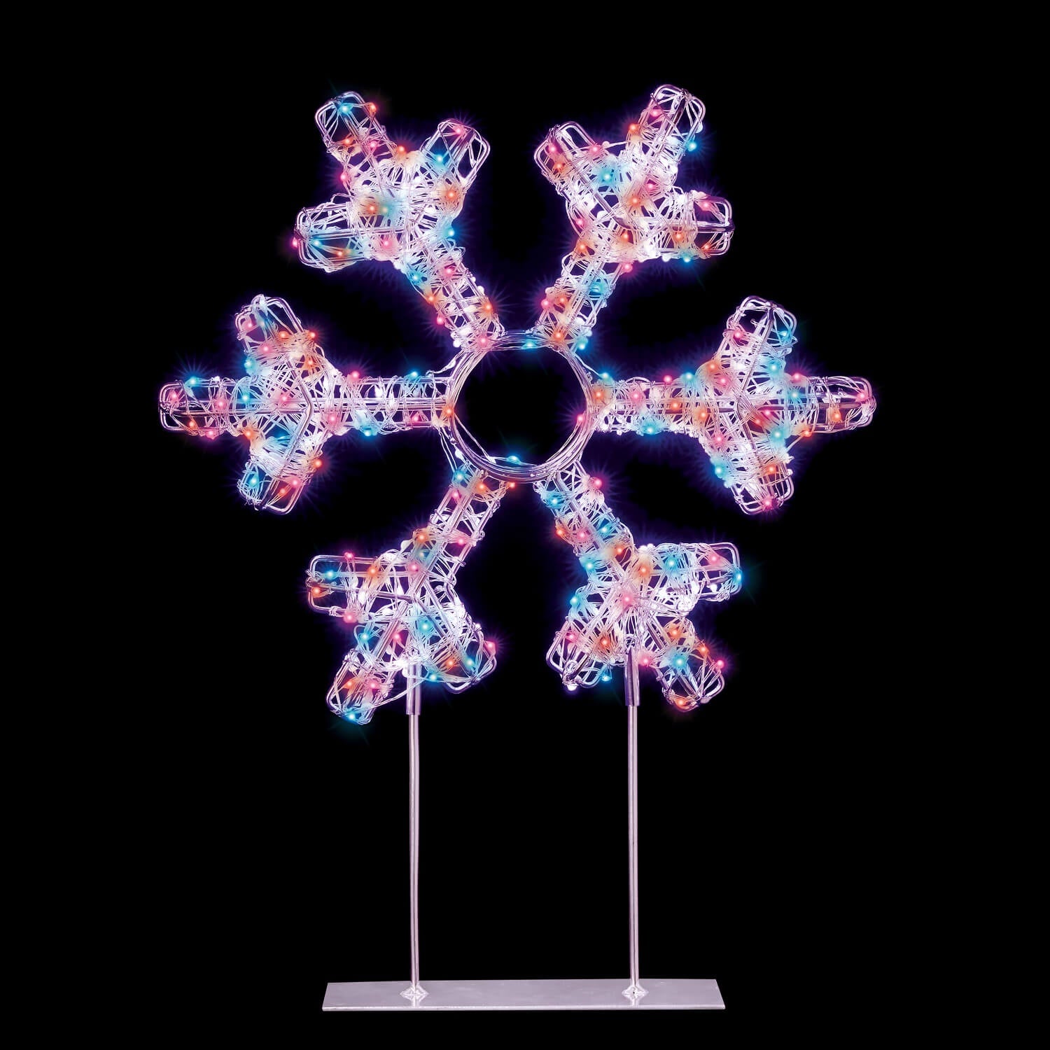 Snowflake Timer Buy Premier | 45cm 720 LED White Snowflake With Timer - Rainbow ...