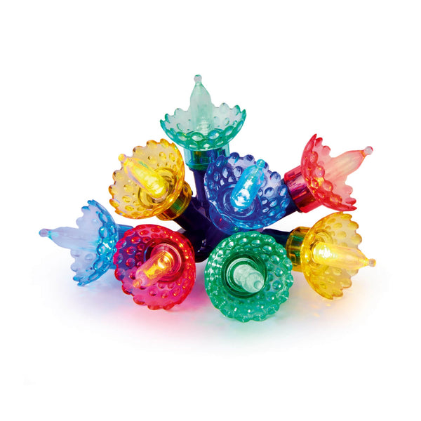 Premier Christmas 80 LED Retro Fairy Cap Lights - Multicolour