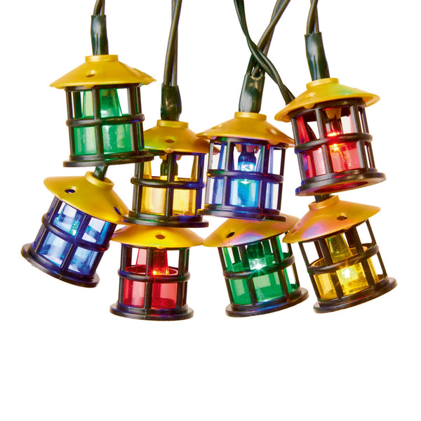 Premier Christmas 80 LED Retro Lantern Lights - Multicolour