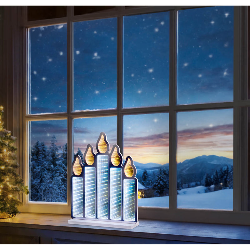 Premier Flickering Candlebridge LED Infinity Mirror - 40cm