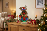 Premier 60cm LED Infinity Mirror - Rudolph Holding Wreath