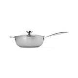 Le Creuset 3-Ply Stainless Steel Non-Stick Chefs Pan With Lid - 24cm