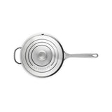 Le Creuset 3-Ply Stainless Steel Non-Stick Chefs Pan With Lid - 24cm