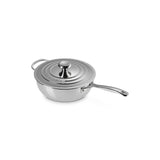 Le Creuset 3-Ply Stainless Steel Non-Stick Chefs Pan With Lid - 24cm