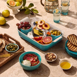Le Creuset 12cm Stoneware Round Coupe Snack Bowl - Bleu Riviera