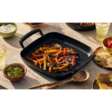 Le Creuset Cast Iron BBQ Outdoor 30cm Square Grilling Basket - Satin Black