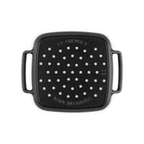 Le Creuset Cast Iron BBQ Outdoor 30cm Square Grilling Basket - Satin Black