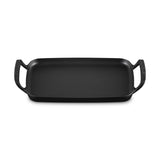 Le Creuset Cast Iron BBQ Outdoor 40cm Rectangular Griddle - Satin Black