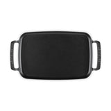 Le Creuset Cast Iron BBQ Outdoor 40cm Rectangular Griddle - Satin Black
