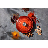 Le Creuset Signature Cast Iron 20cm Round Casserole - Cayenne