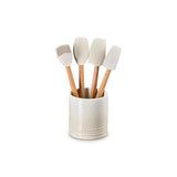 Le Creuset Craft 4-Piece Utensil Set with Stoneware Utensil Holder - Meringue
