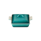 Le Creuset Heritage Stoneware 23cm Square Dish with Lid - Bleu Riviera