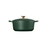 Le Creuset L'Etoile Christmas 24cm Round Cast Iron Casserole - Foret