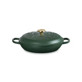 Le Creuset L'Etoile Christmas 30cm Round Shallow Cast Iron Casserole - Foret
