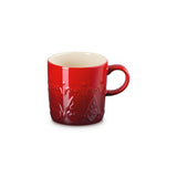 Le Creuset L'Etoile Christmas 350ml Stoneware Mug - Cerise