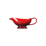 Le Creuset L'Etoile Christmas Heritage Stoneware Gravy Boat - Cerise