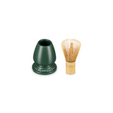 Le Creuset Serenity Collection Bamboo Matcha Whisk & Stoneware Stand - Foret