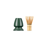 Le Creuset Serenity Collection Bamboo Matcha Whisk & Stoneware Stand - Foret