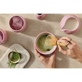 Le Creuset Serenity Collection Set of 2 Stoneware Condiment Pots with Spoons - Sugar Pink