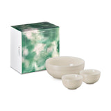 Le Creuset Serenity Collection Set of 3 Stoneware Serving & Rice Bowls - Brioche