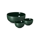 Le Creuset Serenity Collection Set of 3 Stoneware Serving & Rice Bowls - Foret