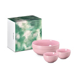 Le Creuset Serenity Collection Set of 3 Stoneware Serving & Rice Bowls - Sugar Pink