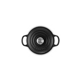 Le Creuset Signature 14cm Cast Iron Round Casserole - Satin Black