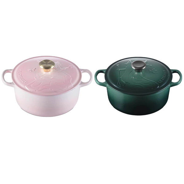 Le Creuset Wicked Limited Edition 2-Piece 24cm Cast Iron Casserole Set - Glinda & Elphaba
