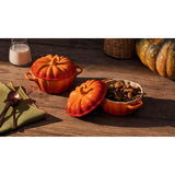 Le Creuset Halloween Stoneware Pumpkin Butter Dish - Volcanic