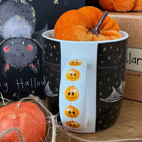 Alex Clark 400ml Bone China Mug - Halloween Bat