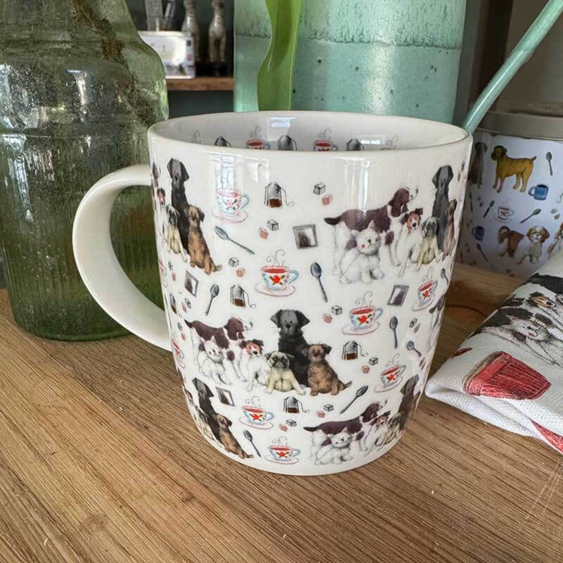 Alex Clark 400ml New Bone China Mug - Dog And Tea