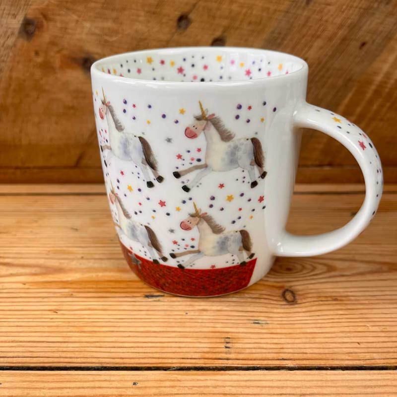 Alex Clark 400ml New Bone China Mug - Unicorns